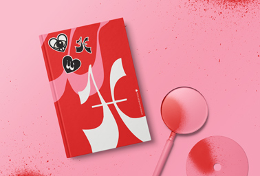 Hardcover Notebook with a Magnifier