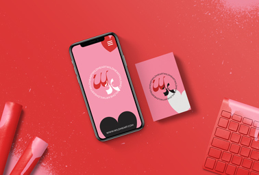 iPhone with a Business Card