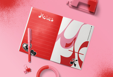 Open Notebook with a Pen