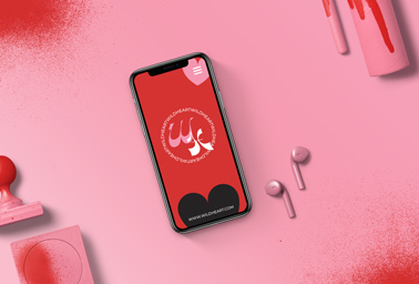 iPhone and AirPods with Stationery Supplies