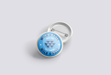 Attached Two Button Badges