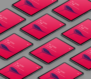 Çok Sayıda İzometrik iPad