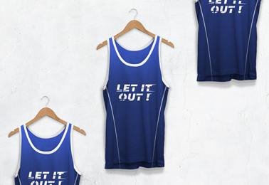 Zoom-Ansicht von Drei Sportlichen Tanktops