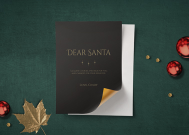 Lettres de Noël et décorations de fête