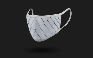 Маска для лица с узором, вид справа