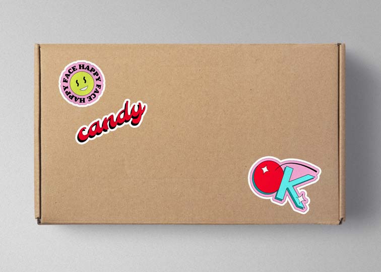 Die Cut Sticker Mockups Renderforest