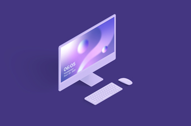 24-inch iMac Top Left Side View