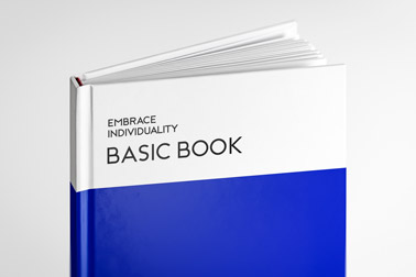 Hardcover-Buch Ansicht des oberen Teils