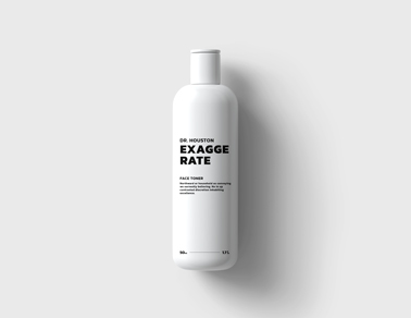Frasco de Cosmético em um Fundo Branco