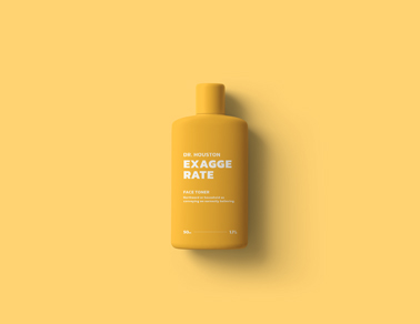 Frasco de Toner em um Fundo Amarelo