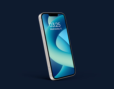 Tilted iPhone 13 Left Side View