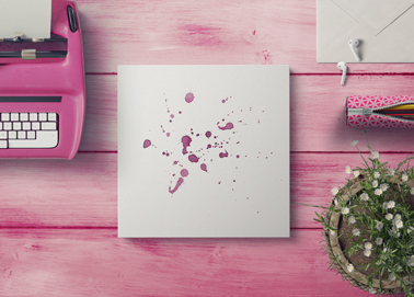 Uma Obra de Arte em uma Superfície de Madeira