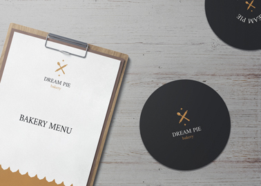 Coaster With a Wooden Menu Board