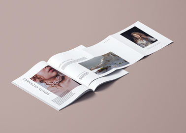 An Open Magazine High Angle View