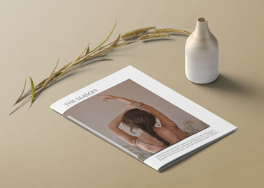 A Closed Magazine with Home Decor