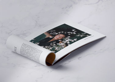 A Folded Page of a Magazine