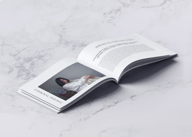 An Open Page on a Marble Surface