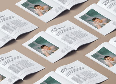 A Compilation of Magazines High Angle View