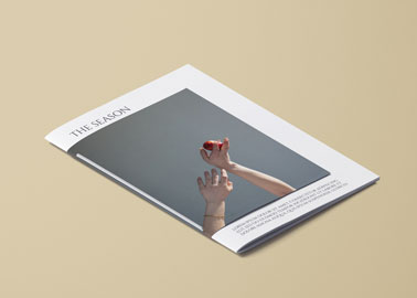 A Magazine Cover High Angle View