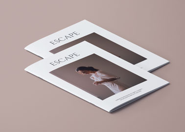 Two Magazines High Angle View