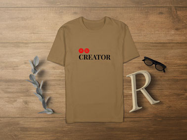 アルファベット文字やメガネ、Tシャツ