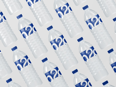 Fond de bouteille en plastique