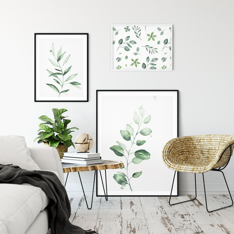 Wall Frames Set in a Modern Room