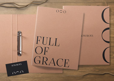 Drei Ordner Hochwinkelansicht