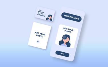 色々なサイズの3つの画面