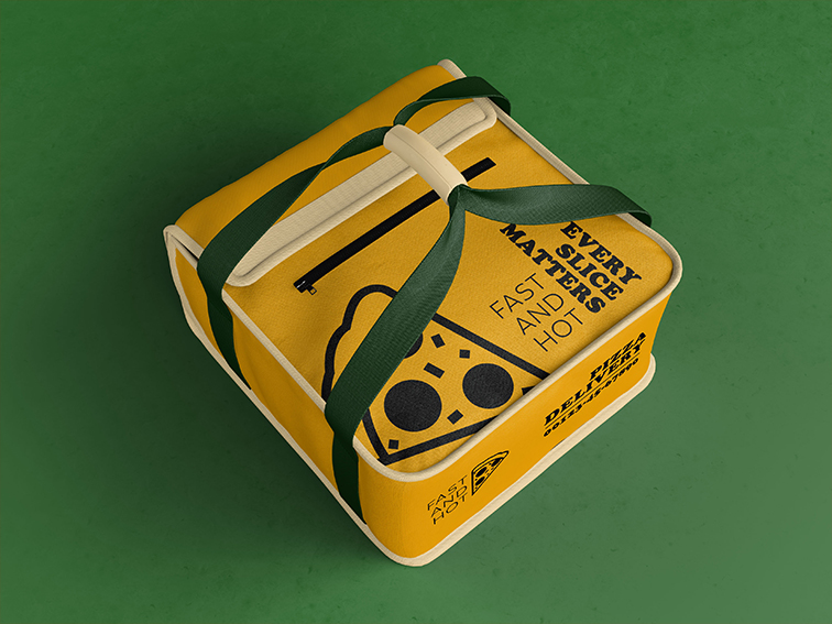 Pizza Delivery Bag Mockups Renderforest