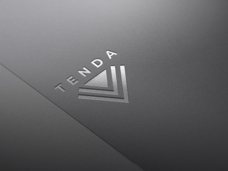 Logo sobre papel gris oscuro