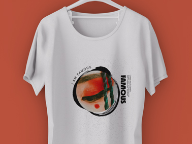 Camiseta em um Estúdio Vista de Perto