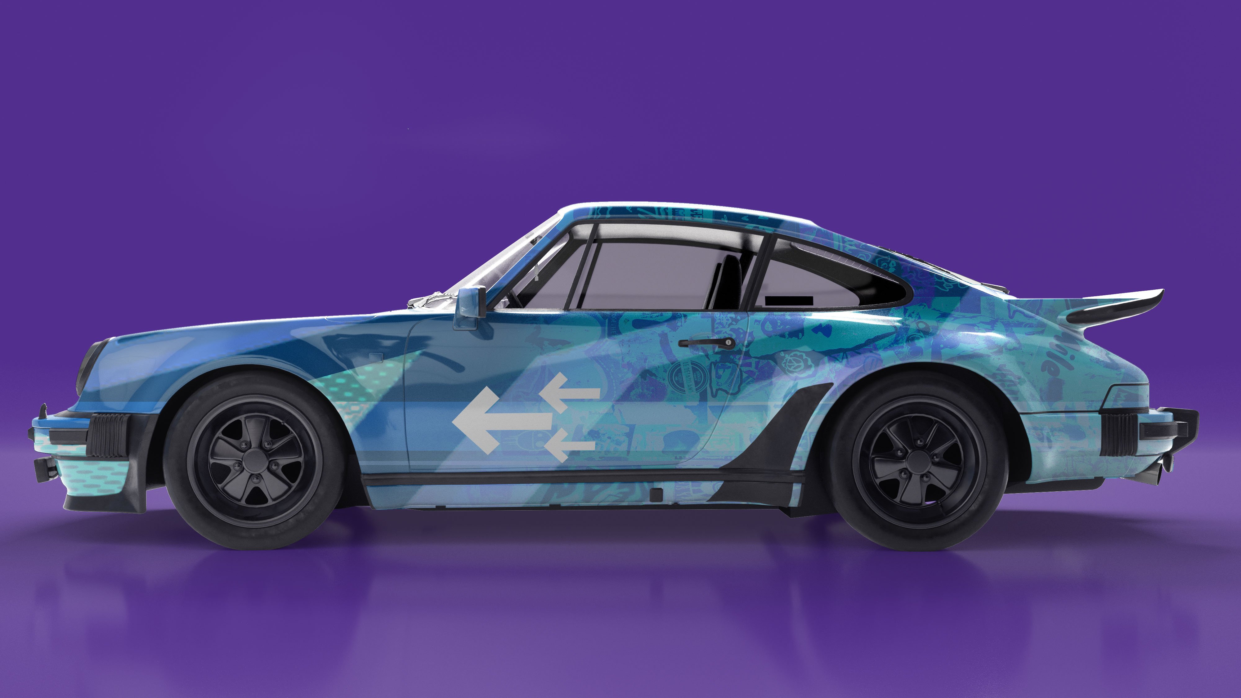 Carro Esportivo Visão Lateral