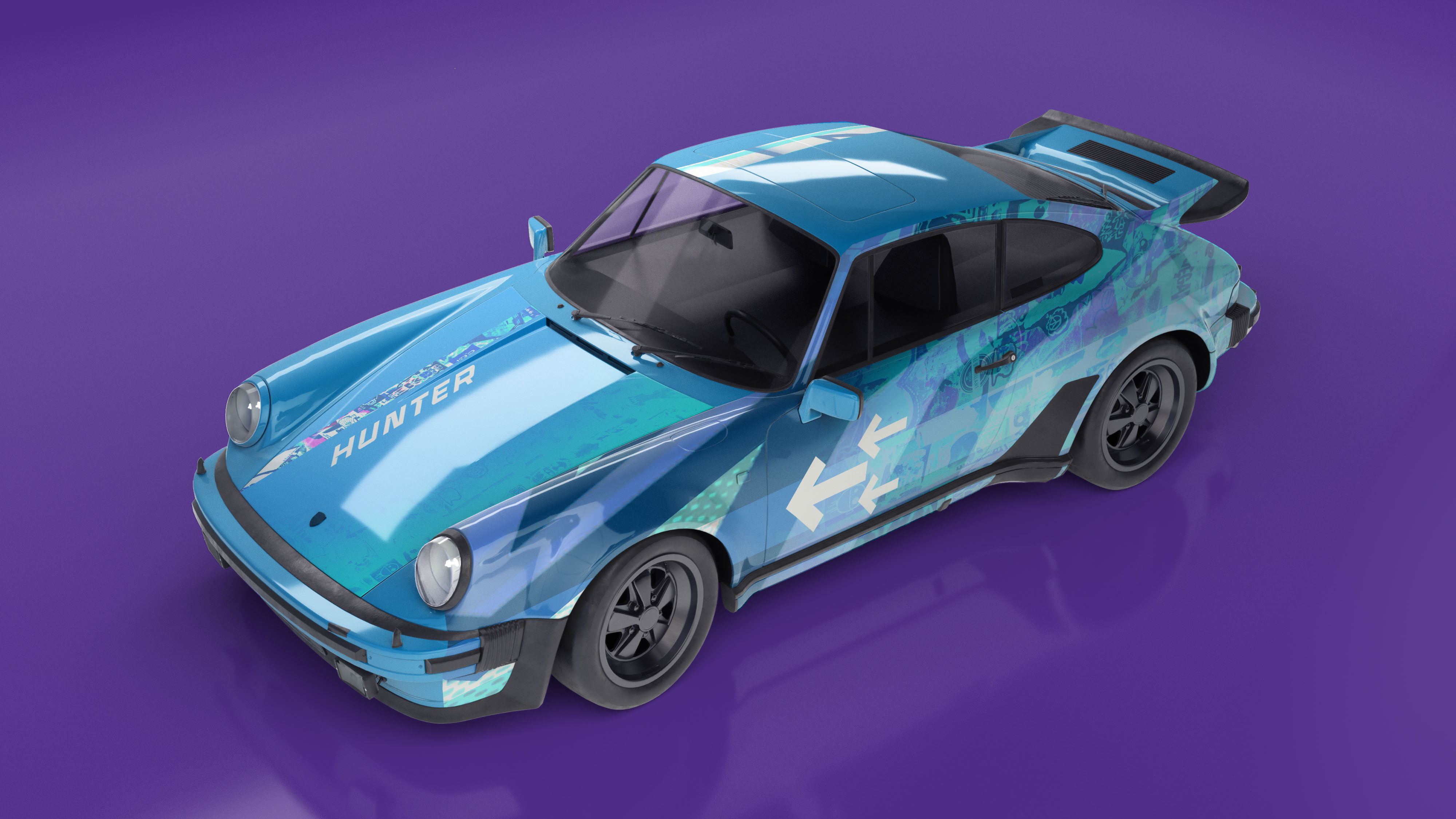 Carro Esportivo Visto de Cima