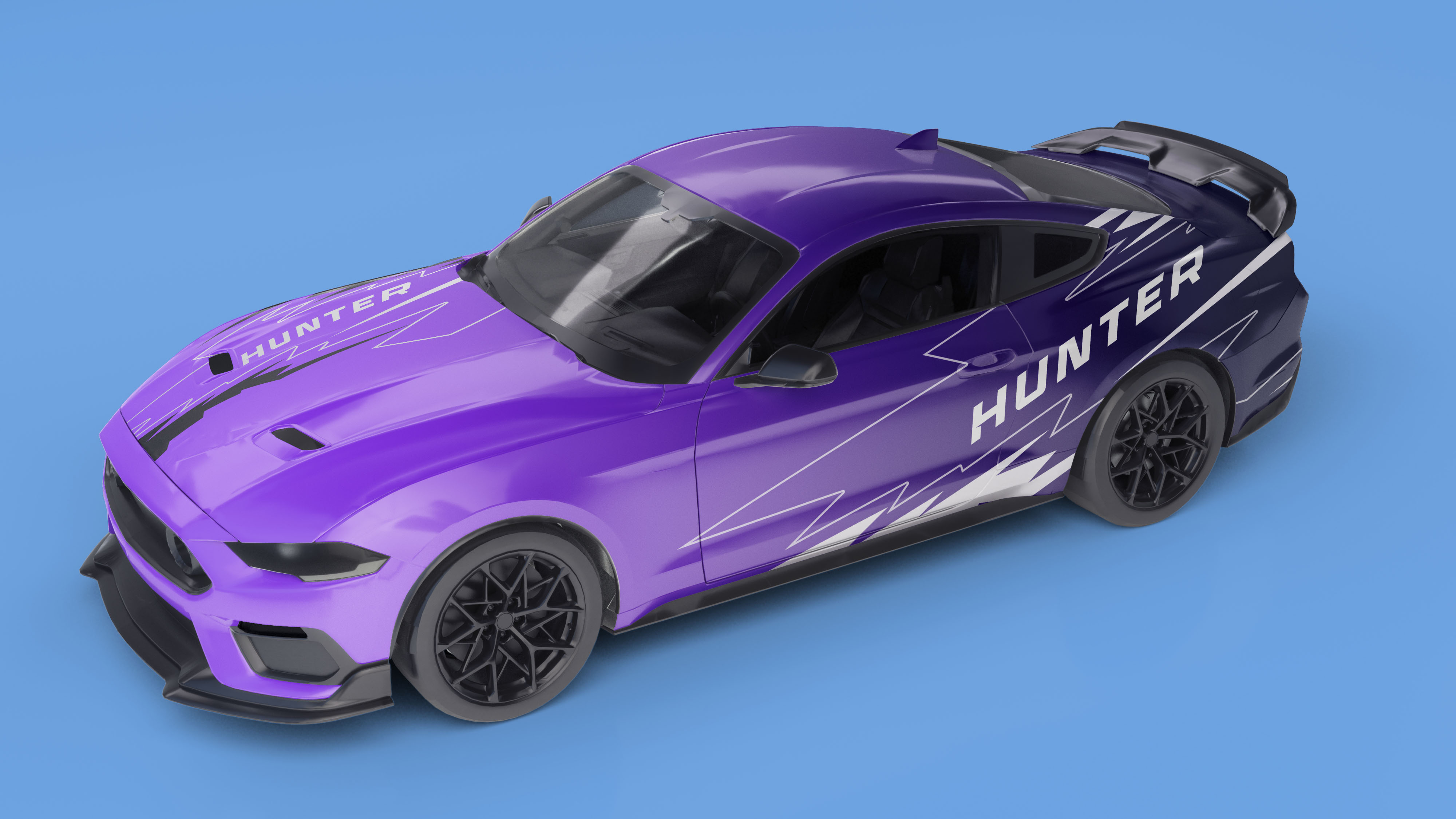 Carro Esportivo Visão Angular Direita