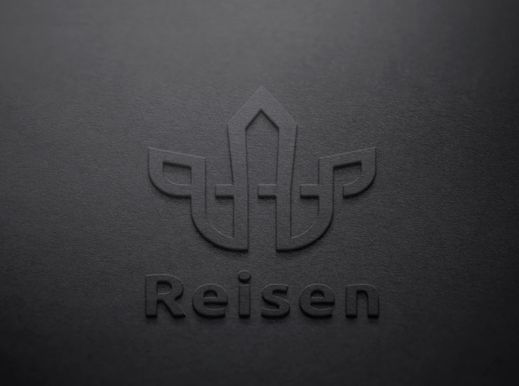 Logo sobre papel negro