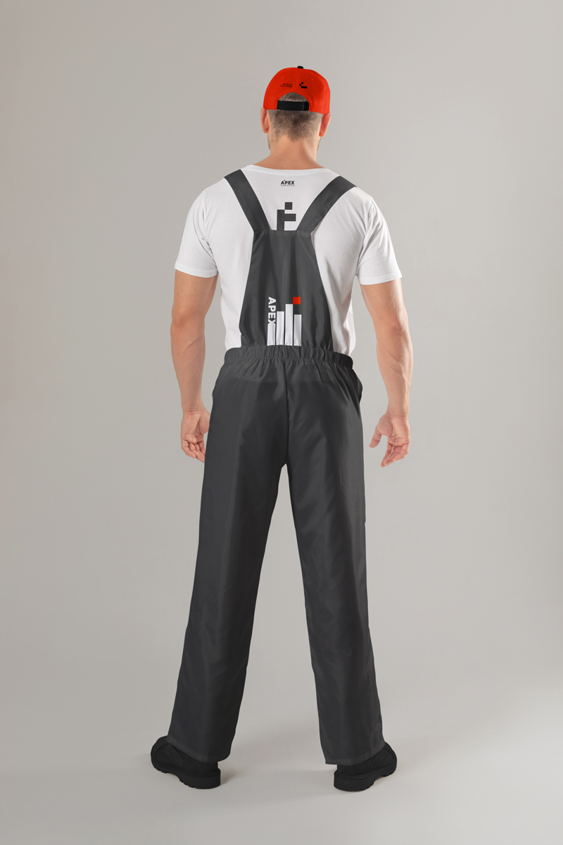 İnşaat İşçisinin Arkadan Görünüşü