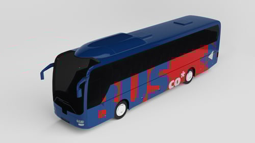 Ônibus com Marca Visão Angular Alta