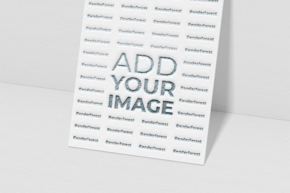 会社のロゴ用のモックアップ Renderforest