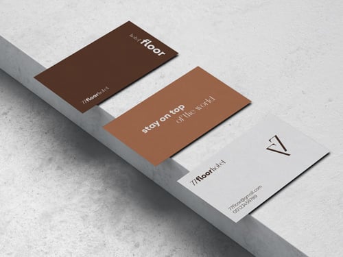 Cartões de Visita Posicionados Um ao Lado do Outro