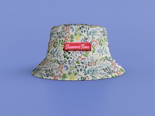 Vista frontal de un gorro de pescador