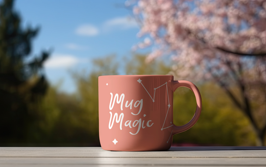 Kaffeetasse Niedrigwinkelansicht