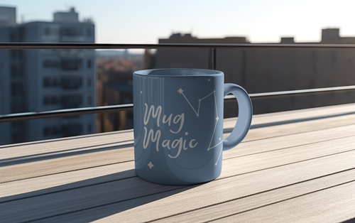 Teetasse mit Bodenspiegelung