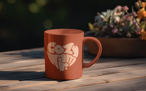 Teetasse unter der Sonne