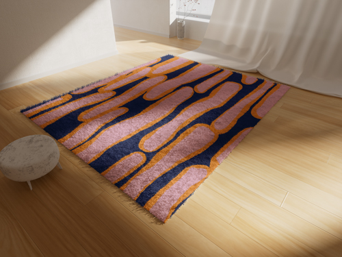 Декор ковра, вид с высокого ракурса