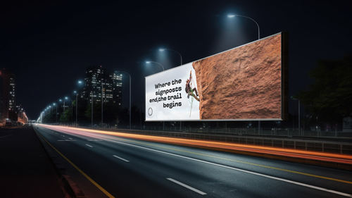 ترويج لعلامة تجارية في وسط الشارع