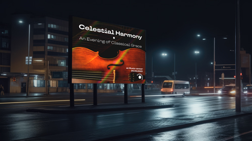 لافتة إعلانية بالشارع في منطقة وسط البلدة