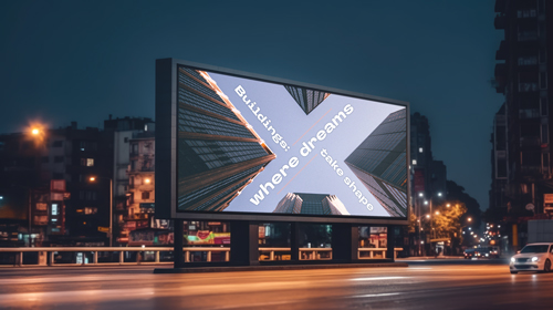 ترويج للعلامة التجارية في شارع مزدحم