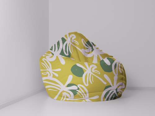 Pouf, vue de l'angle gauche