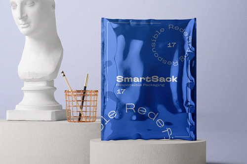 Maling-Paket in minimalistischer Szenerie